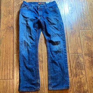 Ariat M4 Low Rise mens size 34x36 Bootcut Jeans - Blue
